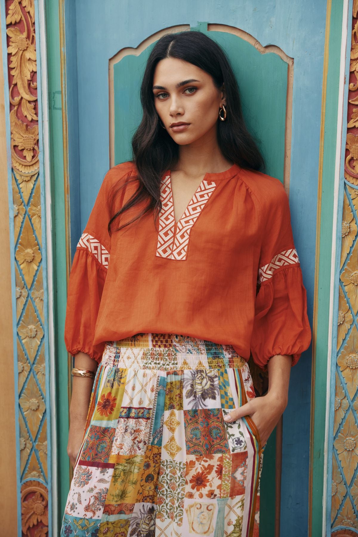 Loobie's Story Maya Top-Burnt Orange