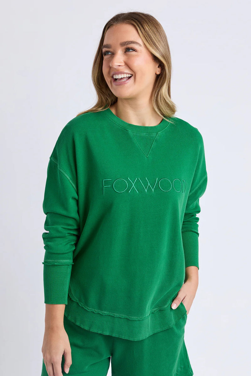 Foxwood Simplified Crew-Summer Green