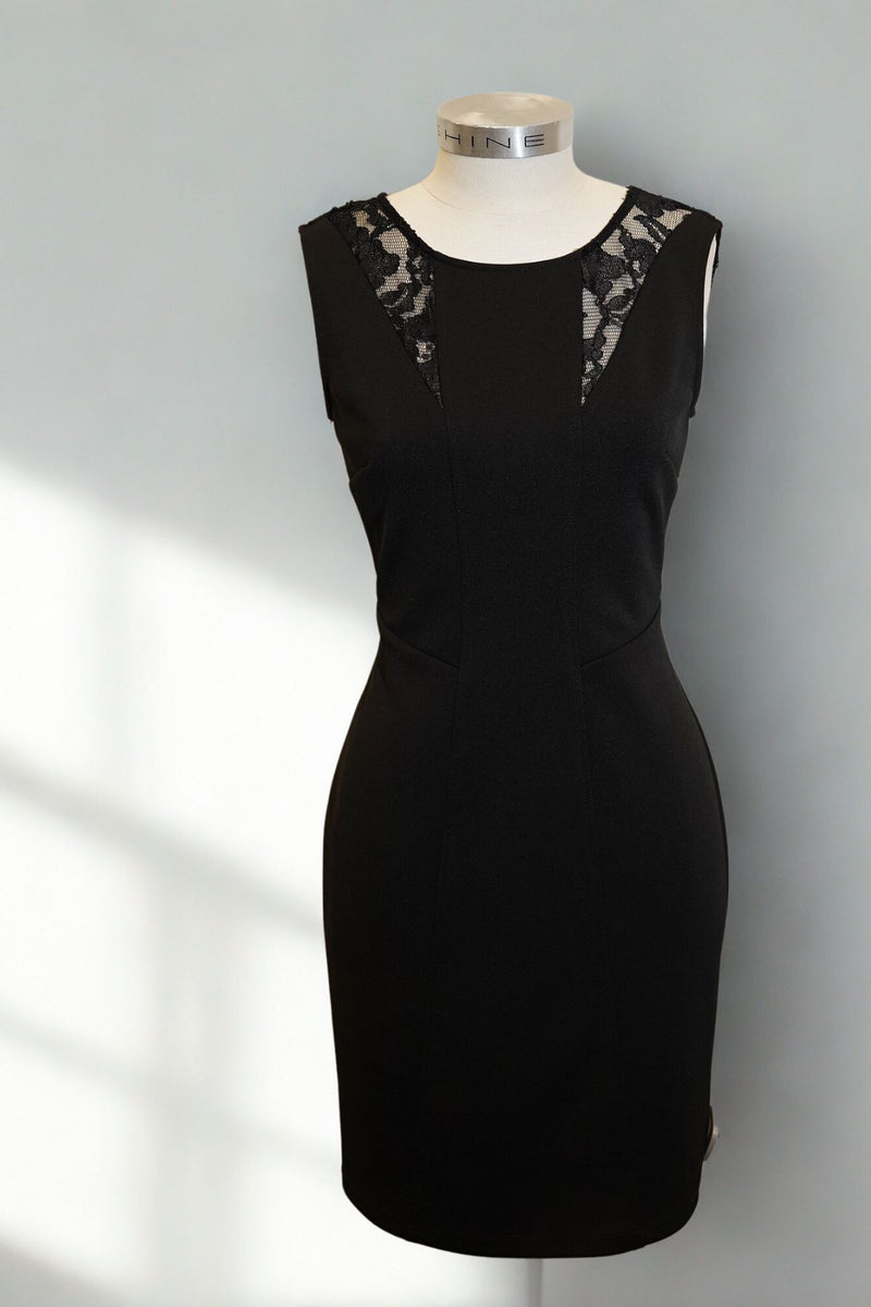 Mr K Lace Panel Cocktail Dress