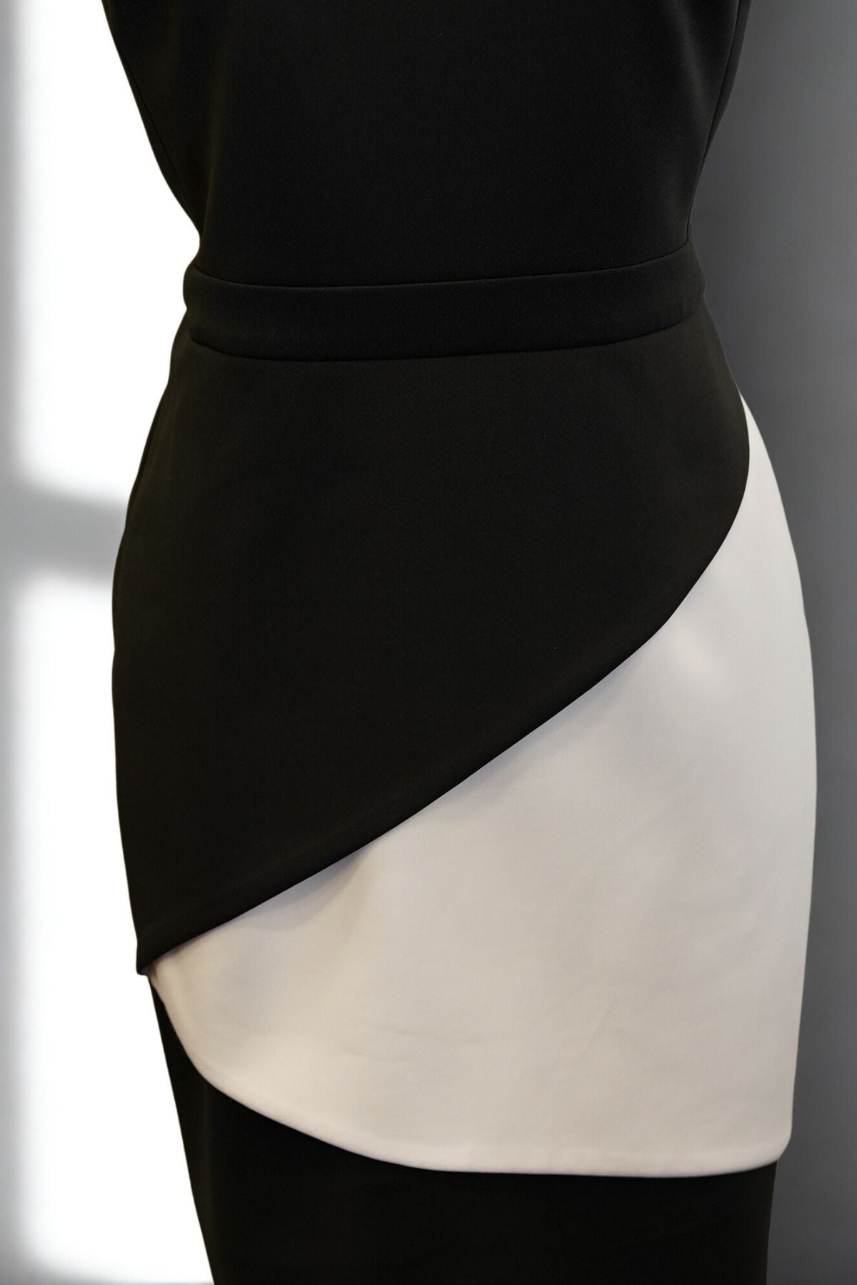 Mr K Monochrome Curve Mini Dress