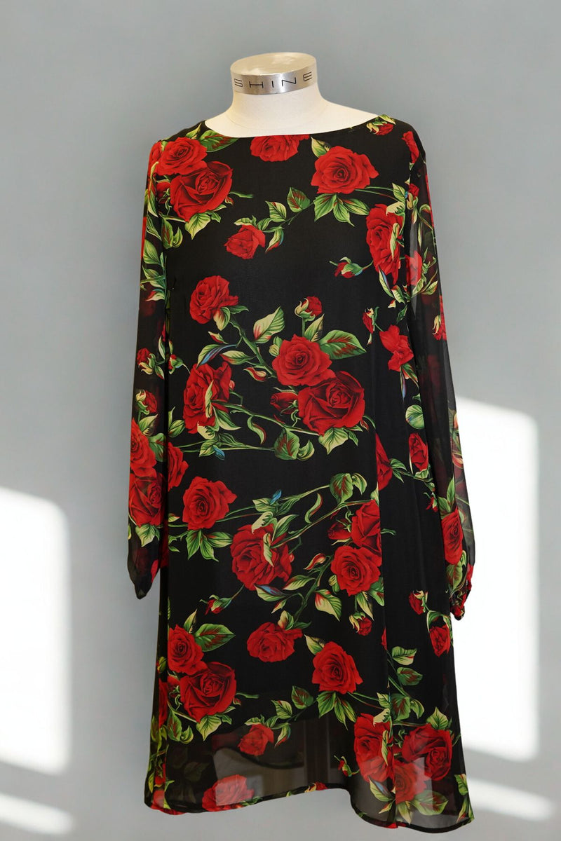 David Pond - Rose Printed Shilo Dress