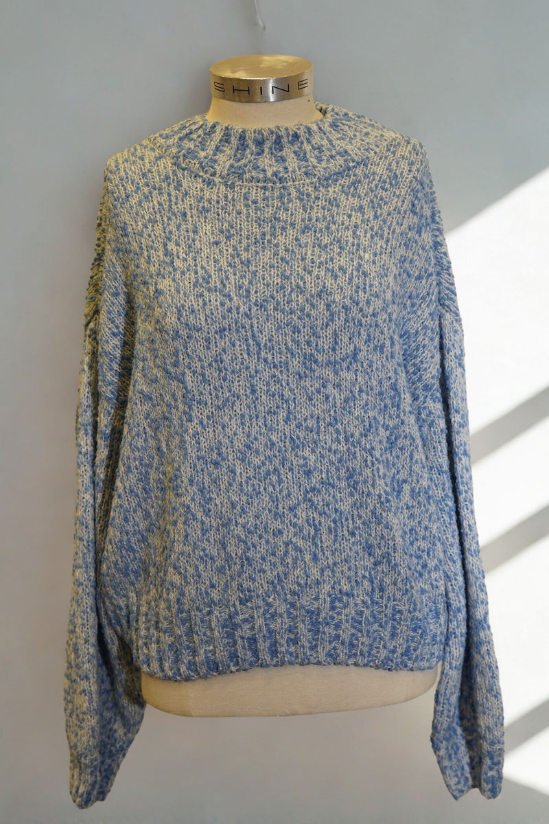 Scotch & Soda Blue and White Relaxed Knit
