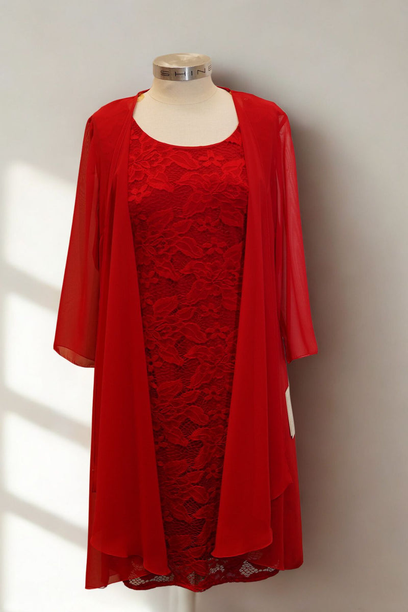 Mr K Embroidered Cape Midi Dress