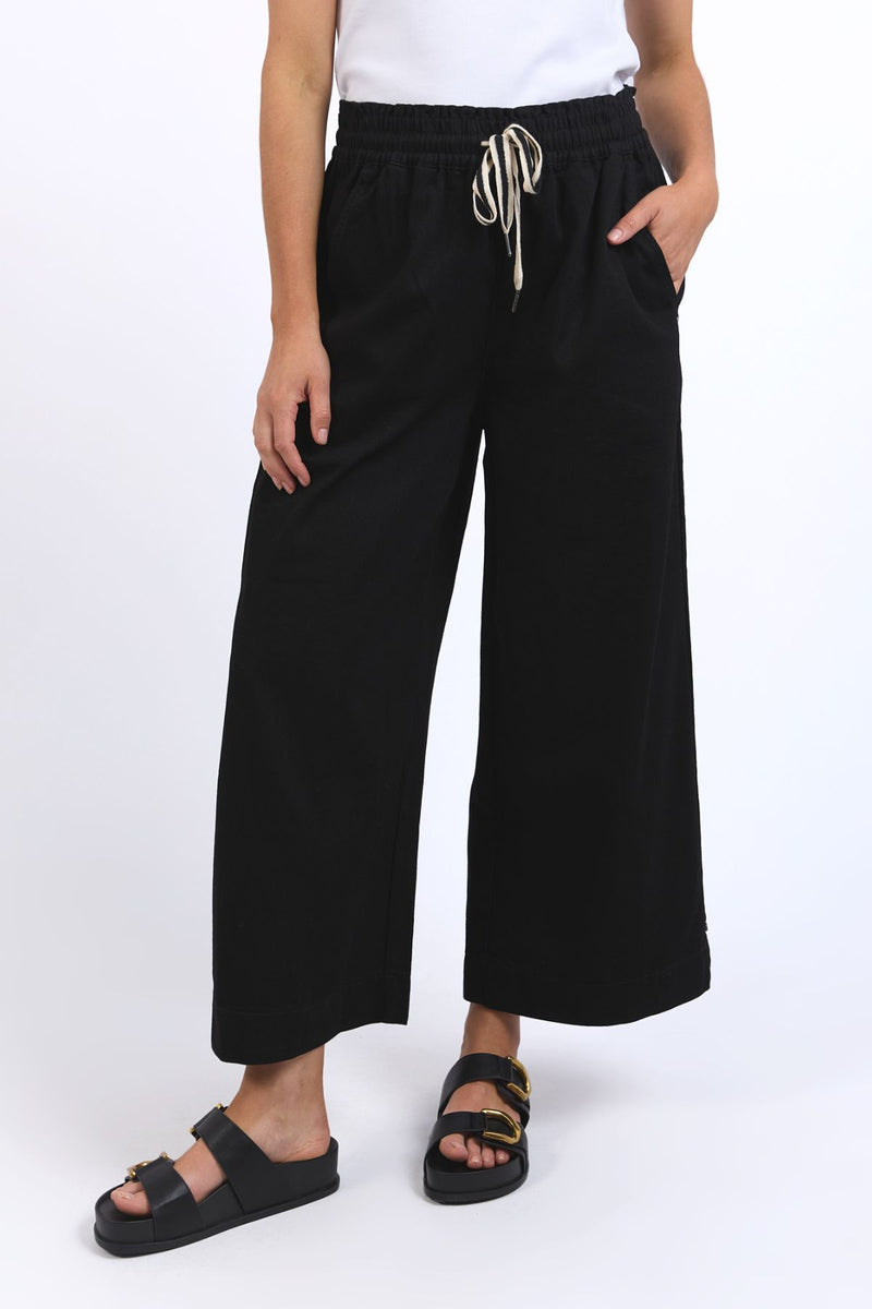 ELM Greta Wide Leg Pant-Black