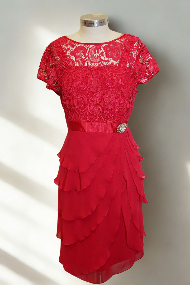 Mr K Fuchsia Radiance Draped Midi Dress