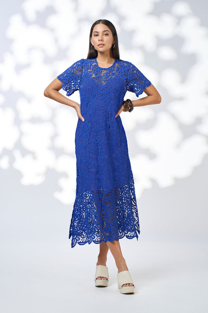 Loobie's Story Harlo Midi Dress-Cobalt