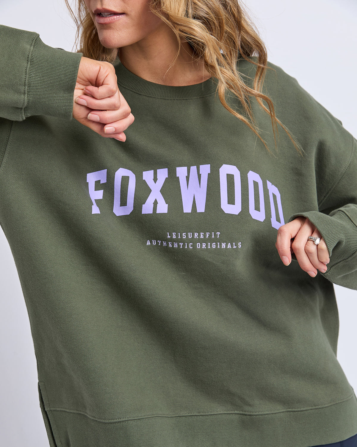 Foxwood Interval Crew - Khaki/Lilac