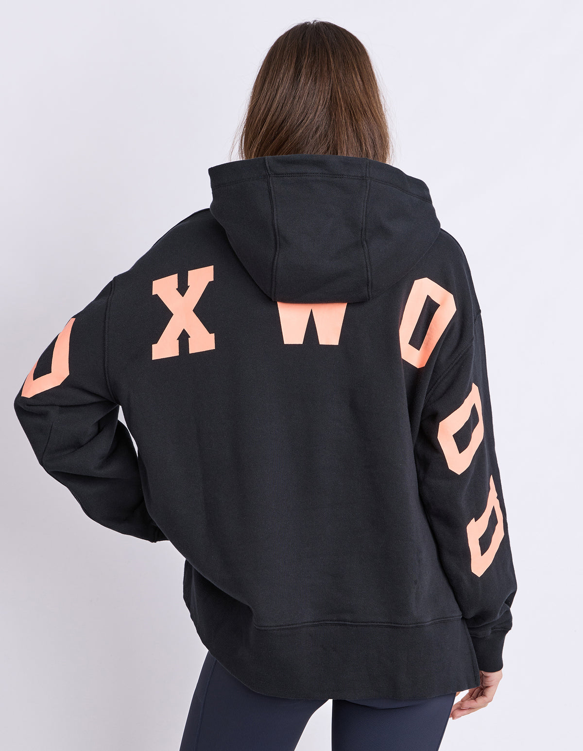 Foxwood Interval Hoodie Black Orange