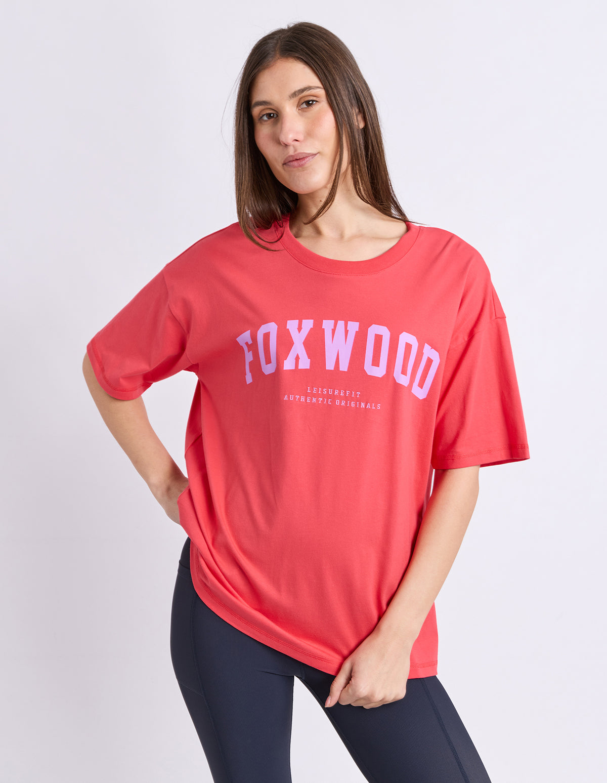 Foxwood Interval Tee Raspberry
