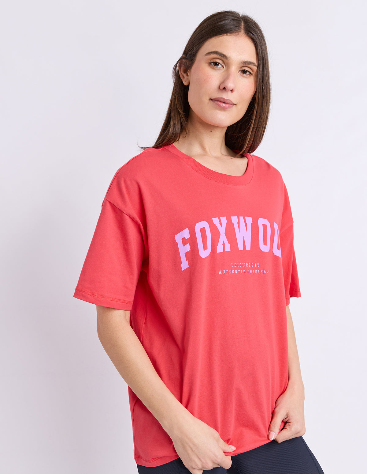 Foxwood Interval Tee Raspberry