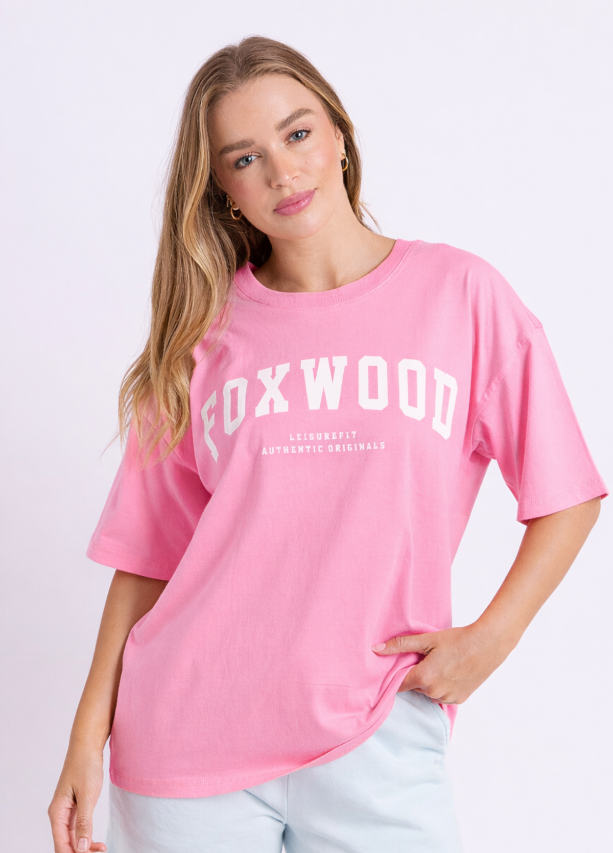 Foxwood Interval Tee Bright Pink