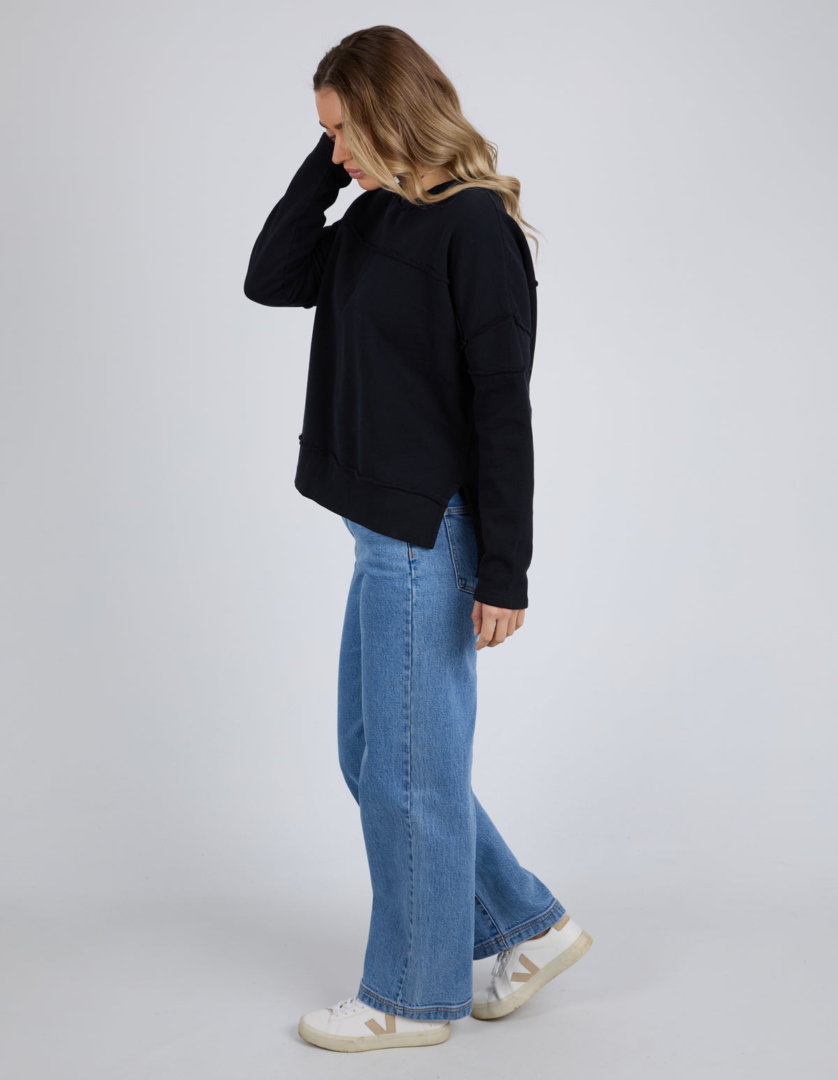 Foxwood Jayne Throw On Fleece Black