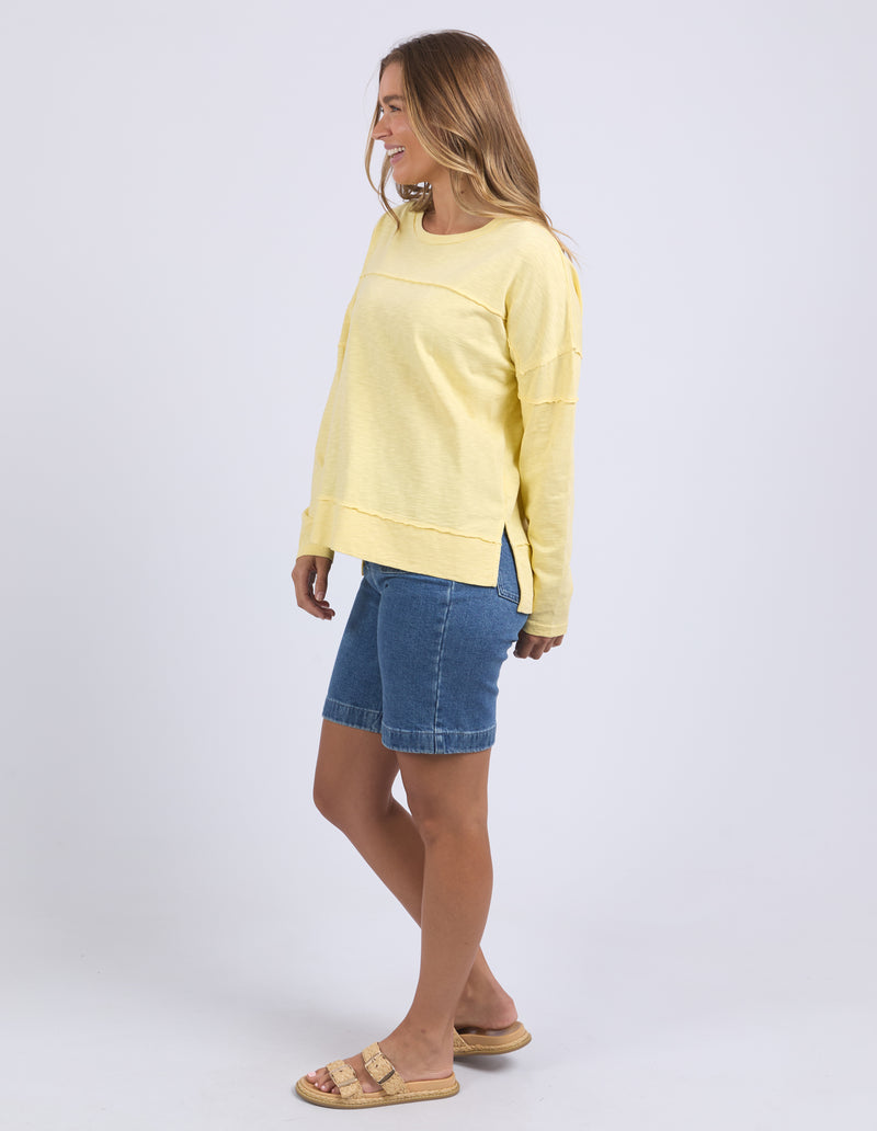 Foxwood Jayne Throw On Top - Lemon