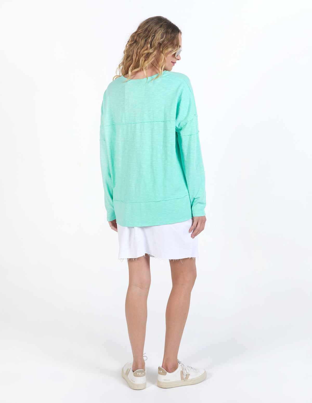 Foxwood Jayne Throw On Top Neon Mint