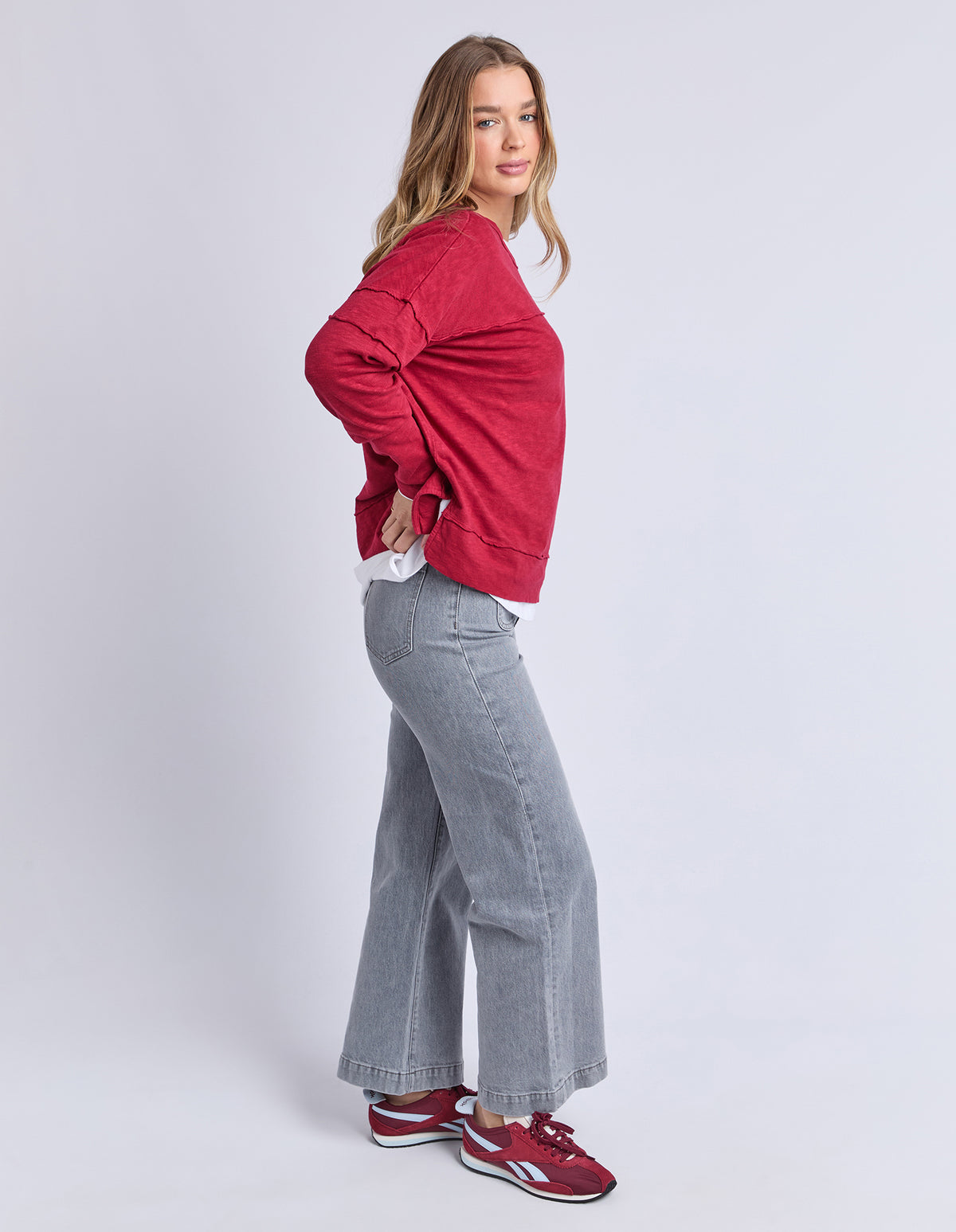 Foxwood Jayne Throw On Top Rhubarb