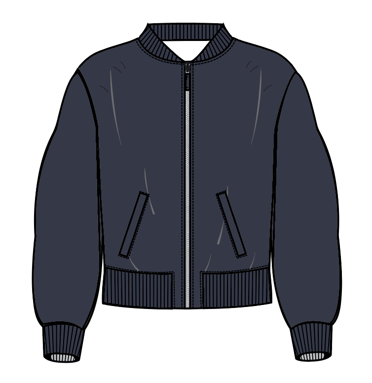 Elm Jean Bomber Jacket