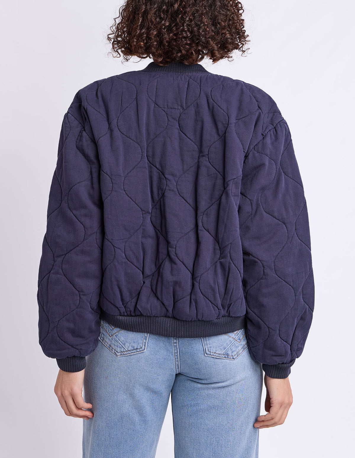 Elm Jean Bomber Jacket-Midnight