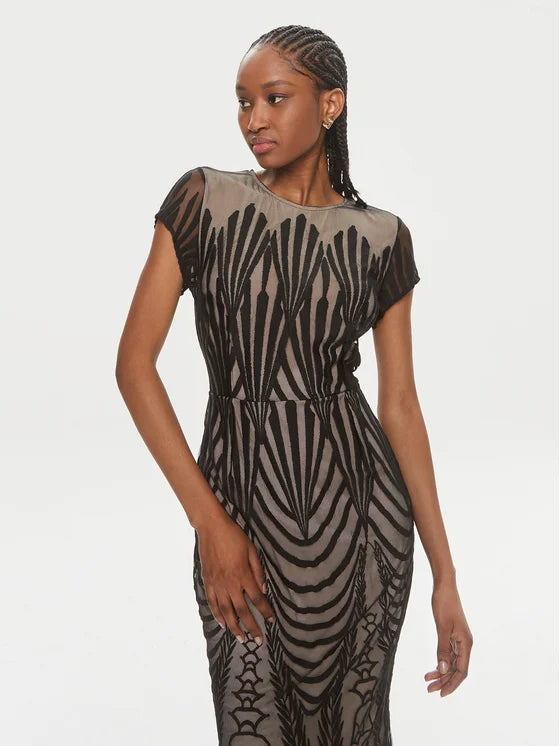 Joseph Ribkoff Trumpet Gown ROSSELLINI + SHINE Joseph Ribkoff Trumpet Gown ROSSELLINI + SHINE