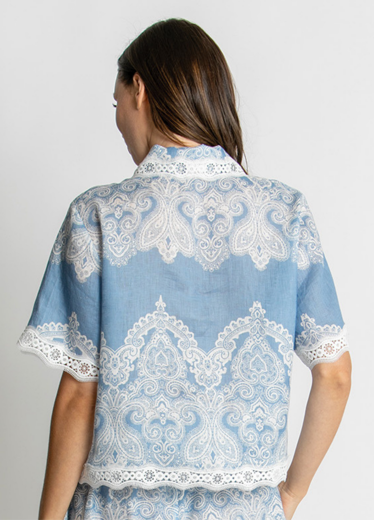 Kachel Nivina Lace Trim Shirt