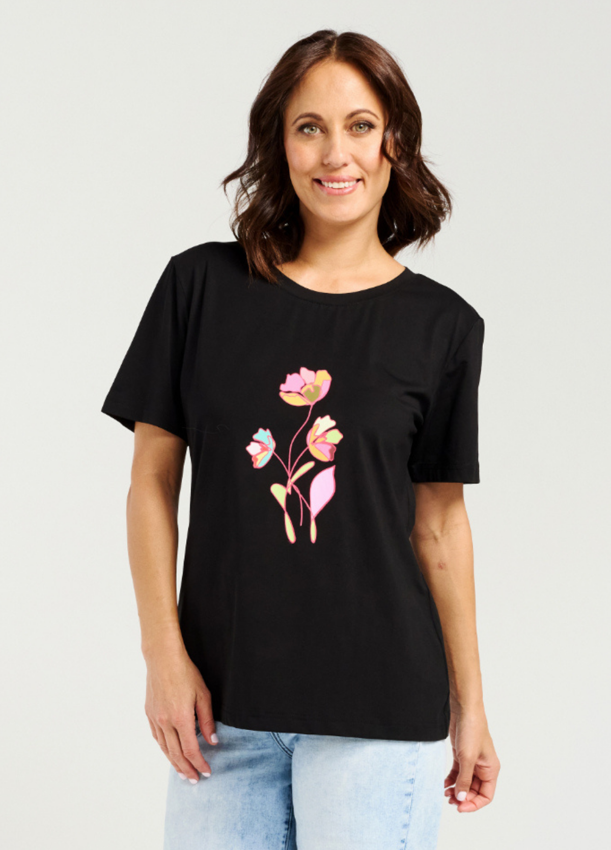 Zafina Lara T-Shirt Black