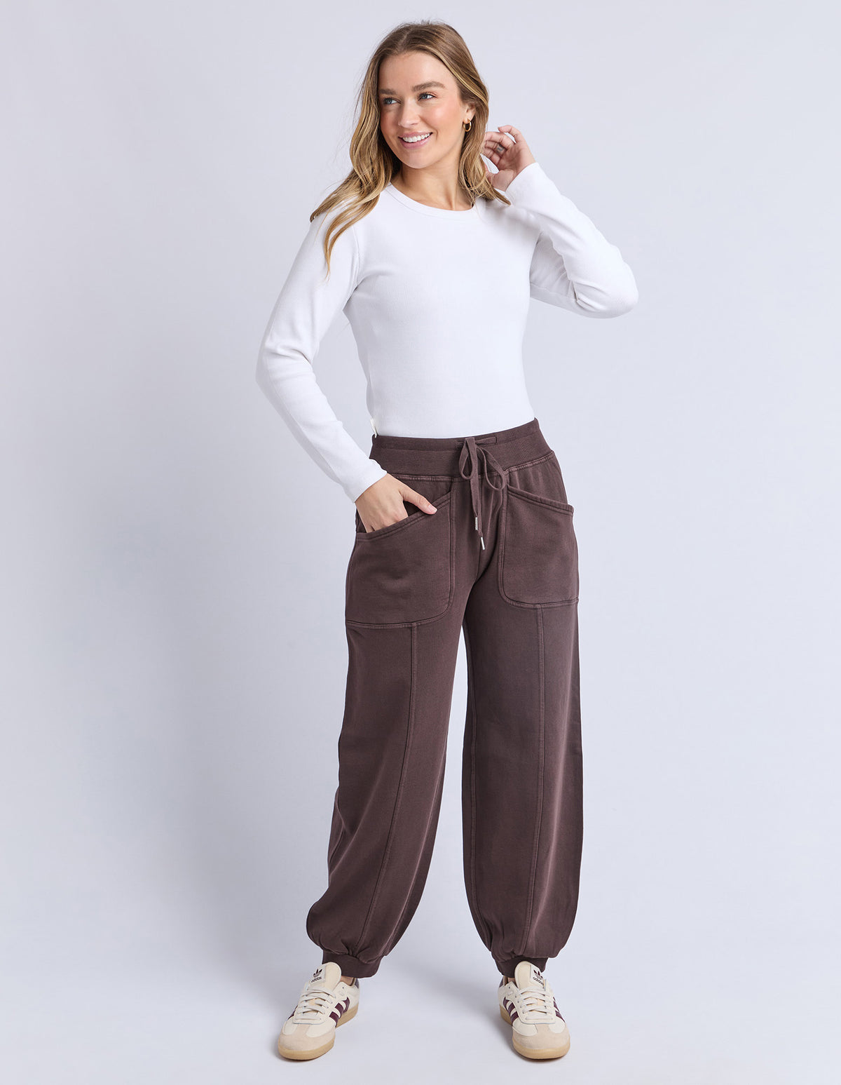 Foxwood Leo Track Pant Coffee