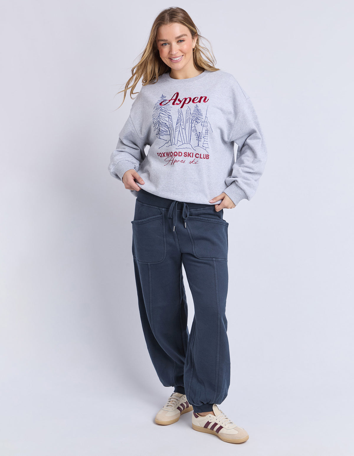 Foxwood Leo Track Pant Navy