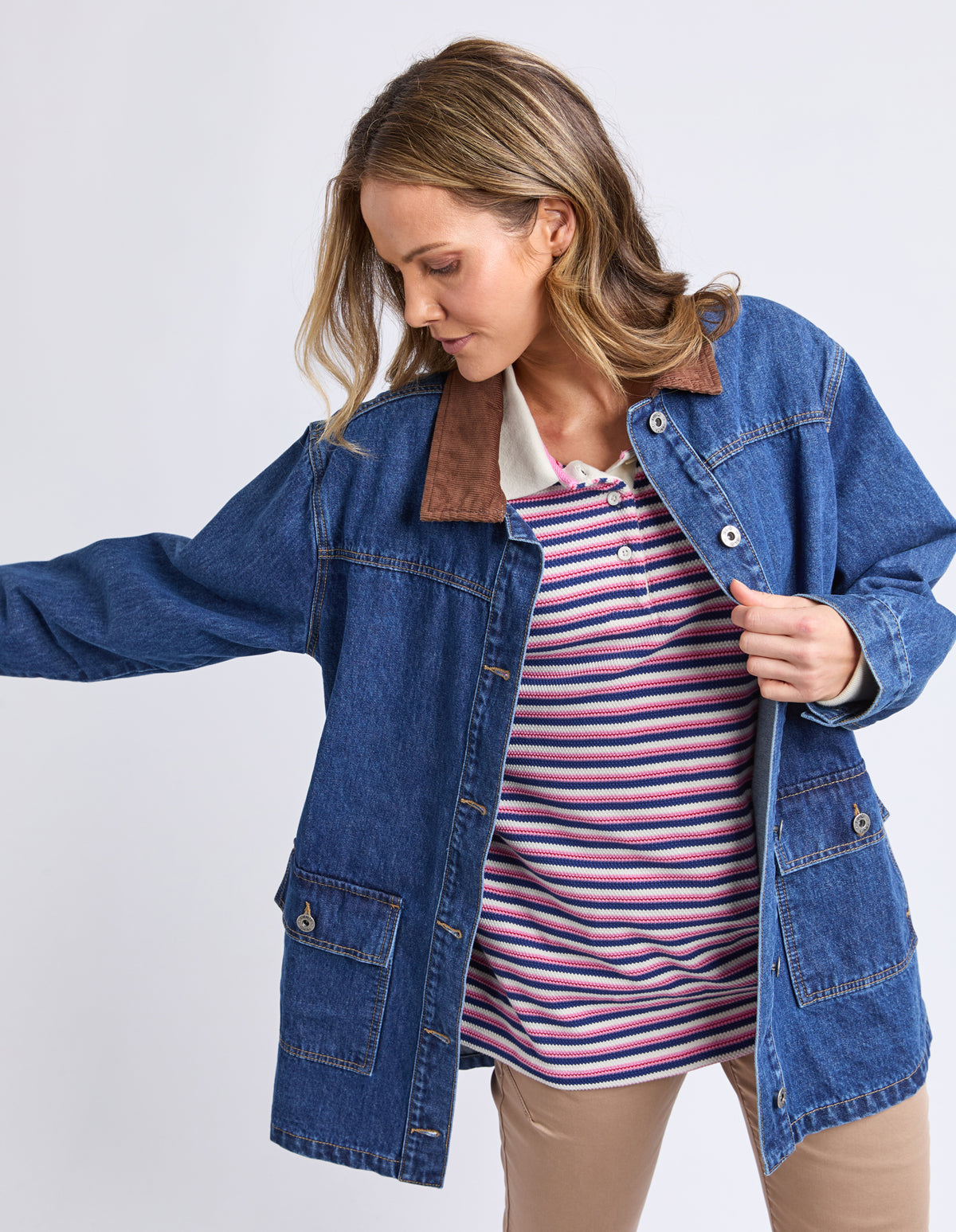 Elm Lilian Denim Barn Jacket
