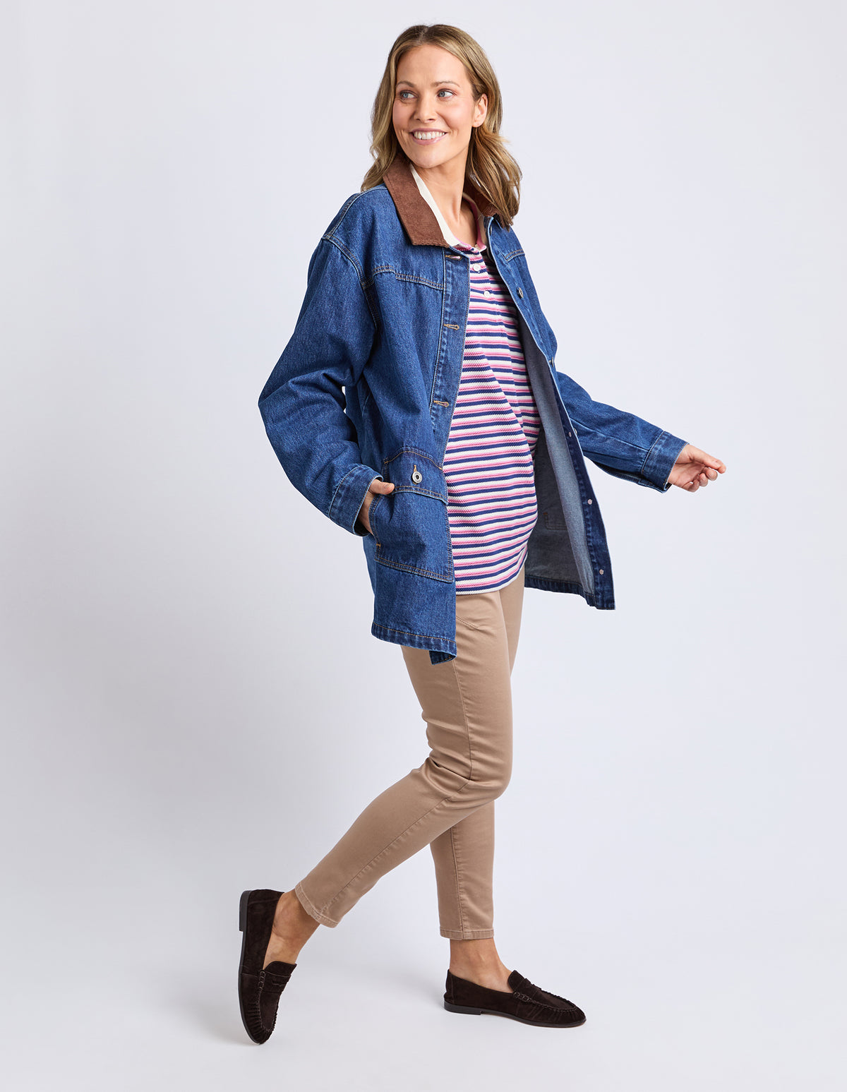 Elm Lilian Denim Barn Jacket