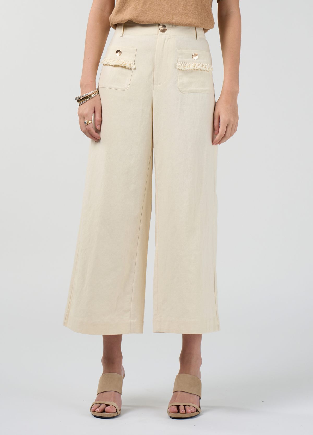 Loobies Story Navi Pants-Buttermilk