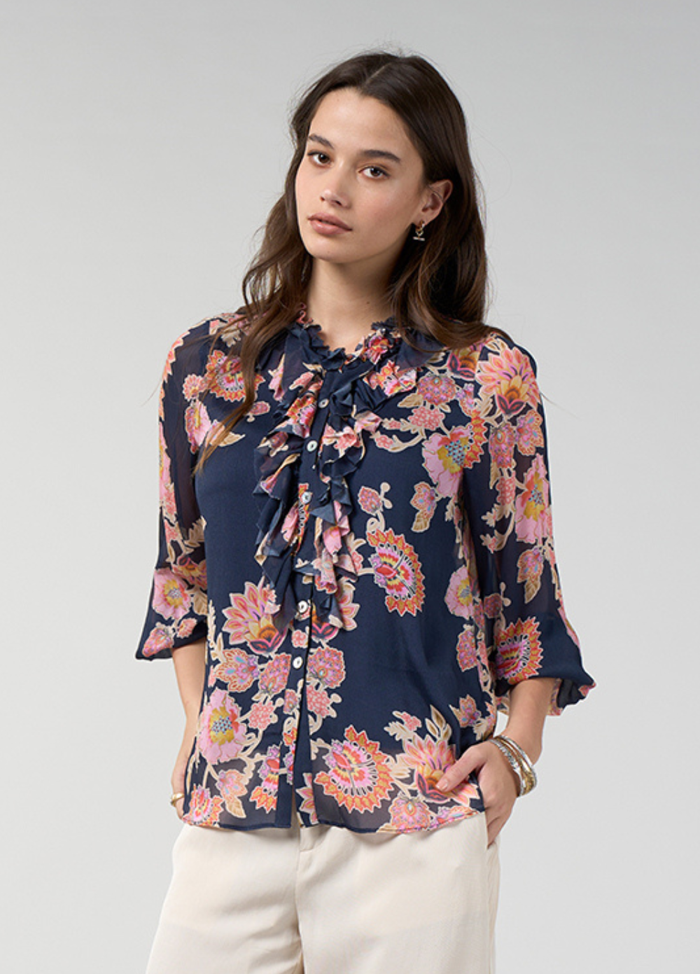 Loobies Story MIrissa Blouse Indigo