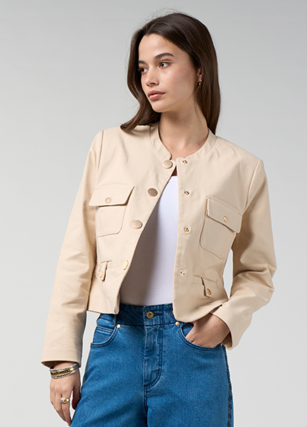 Loobie's Story Indika Jacket Ecru
