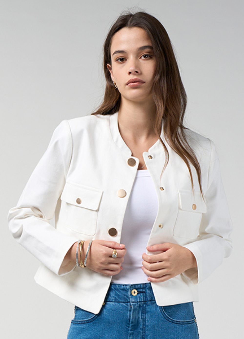 Loobie's Story Indika Jacket Silk White
