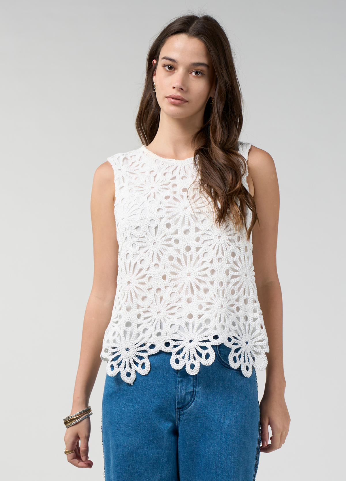Loobies Story Meera Top Silk White