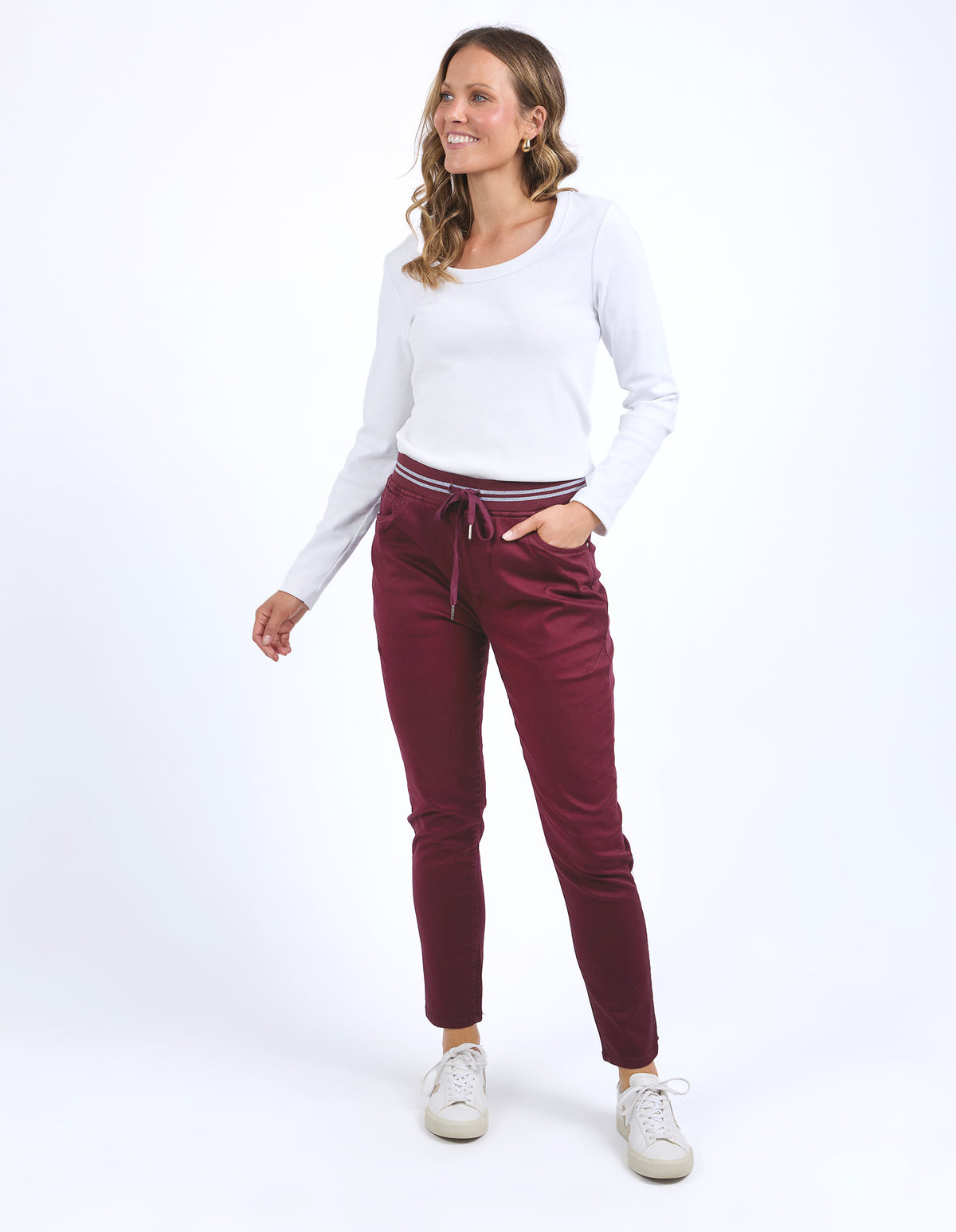 Elm Margo Jogger - Burgundy