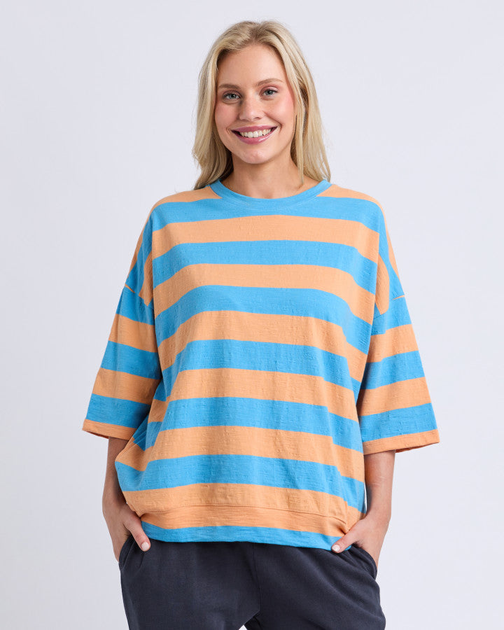 Elm Mazie Block Stripe Sweat