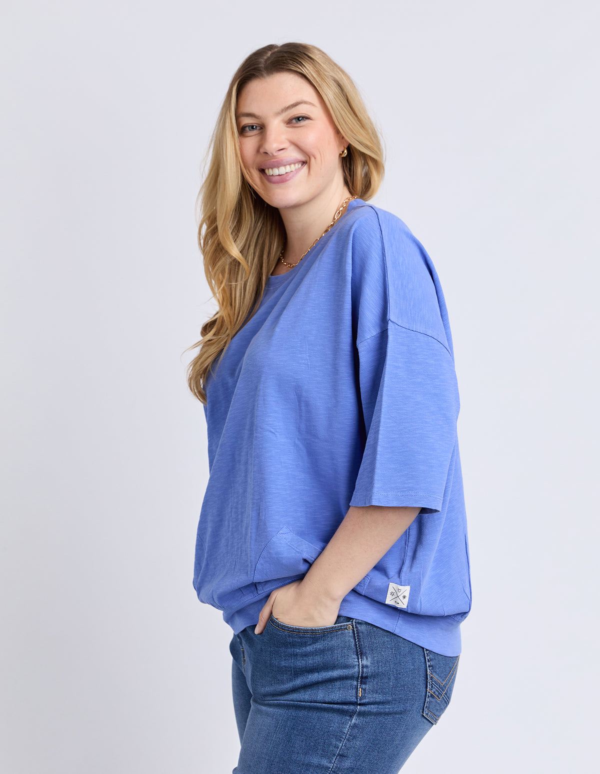 Elm Mazie Sweat Cornflower