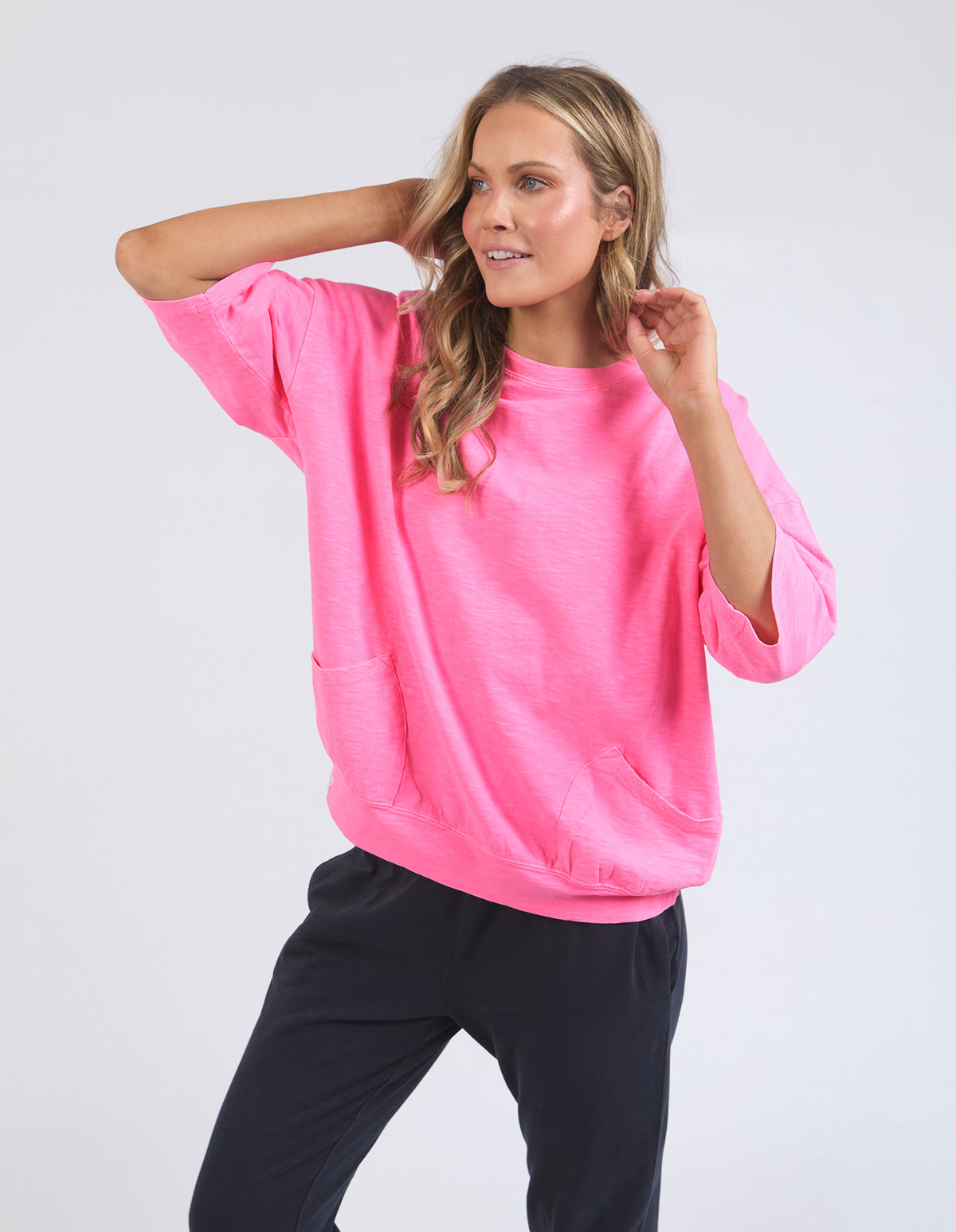 Elm Mazie Sweat Neon Pink