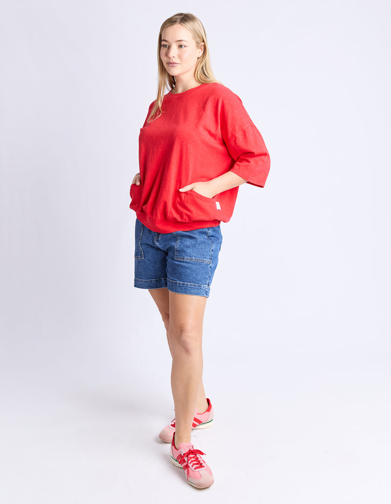 Elm Mazie Sweat Poppy