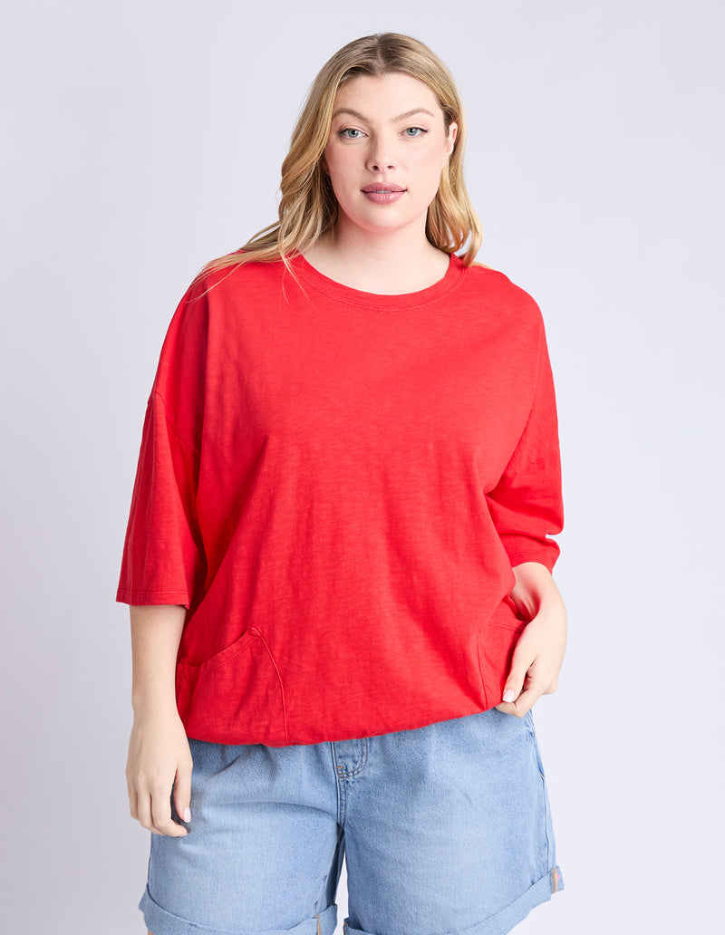 Elm Mazie Sweat Poppy