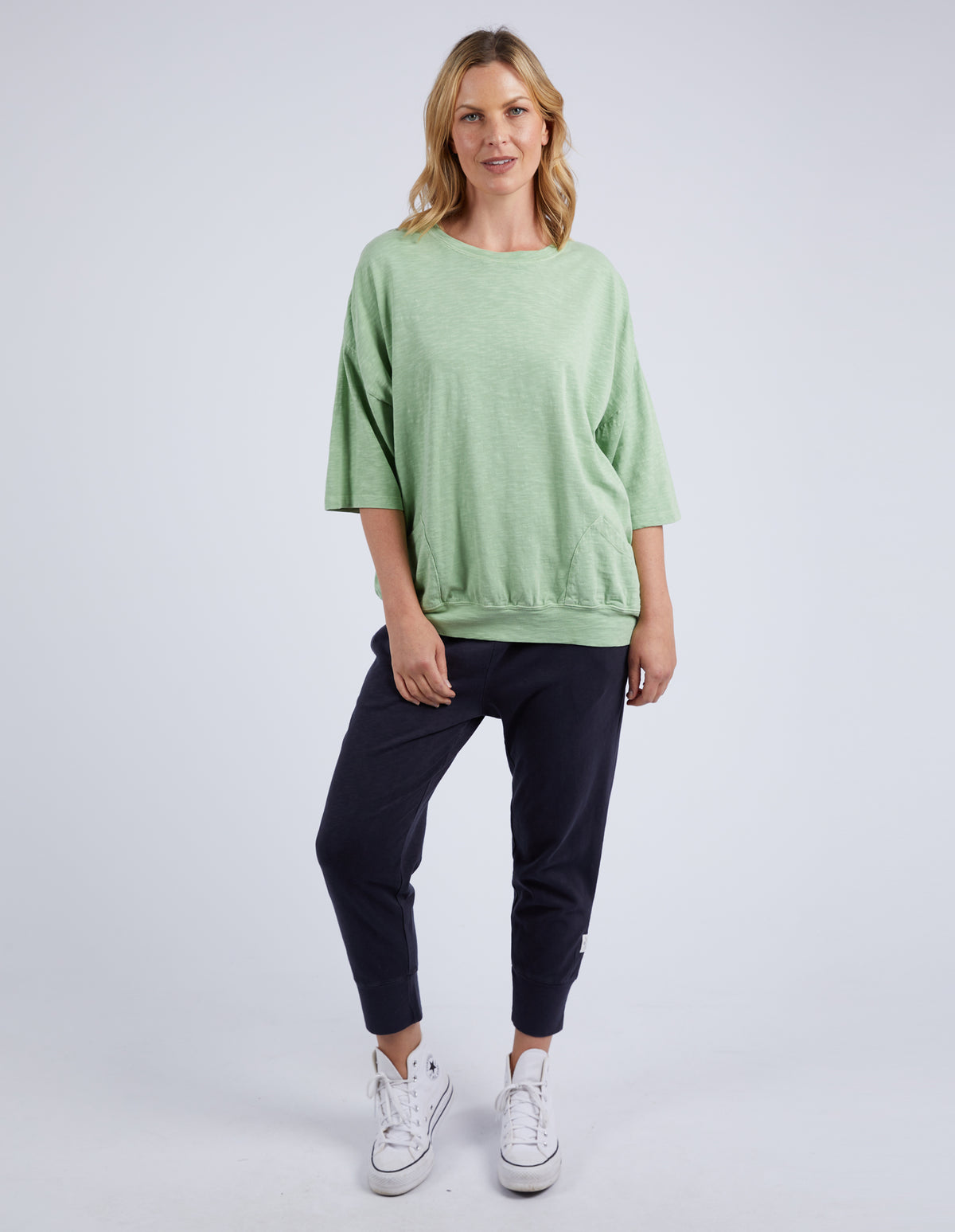 Elm Mazie Sweat Quiet Green