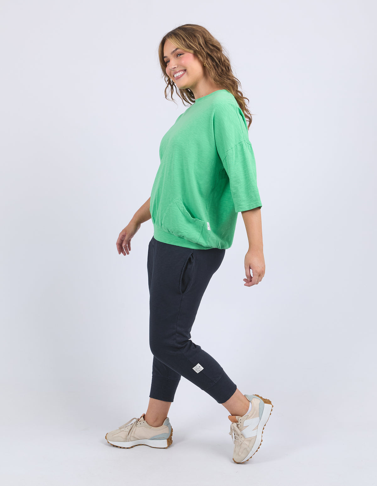 Elm Mazie Sweat Spring Green