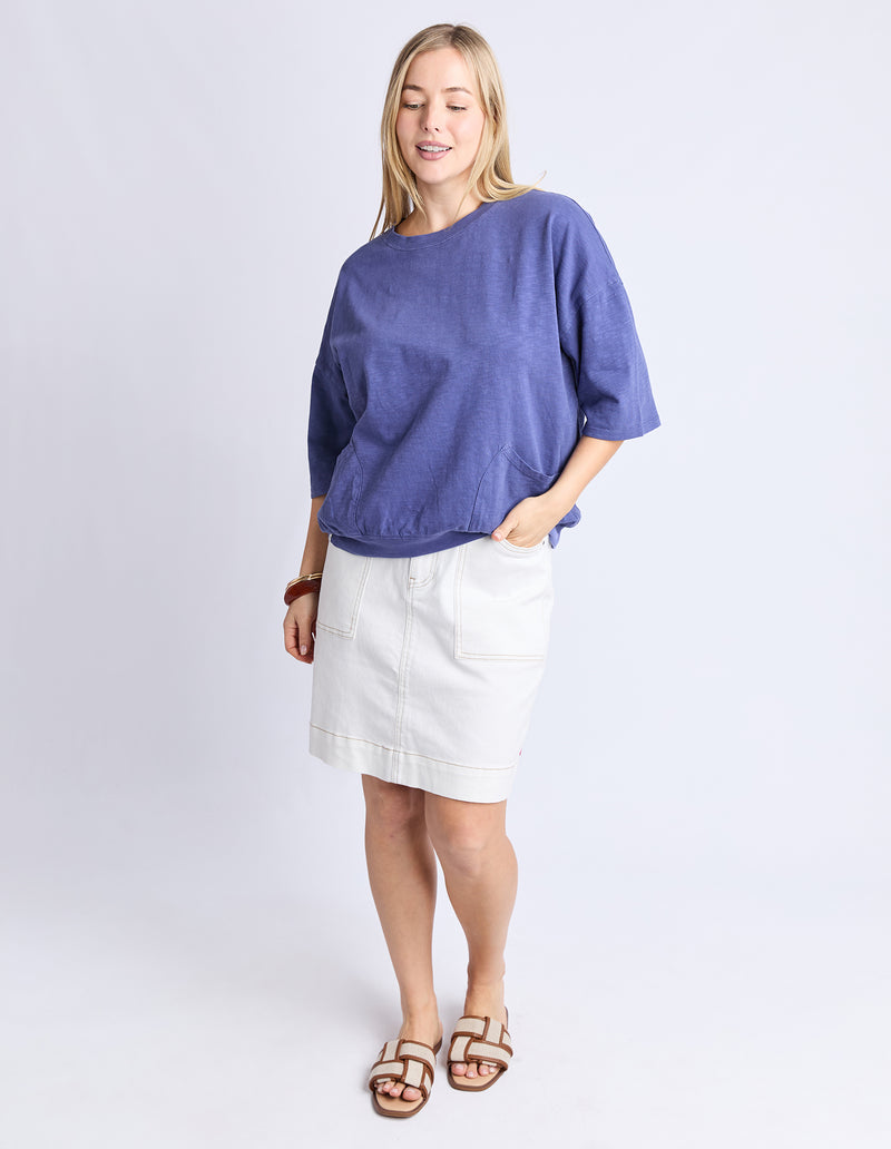 Elm Mazie Sweat Vintage Blue