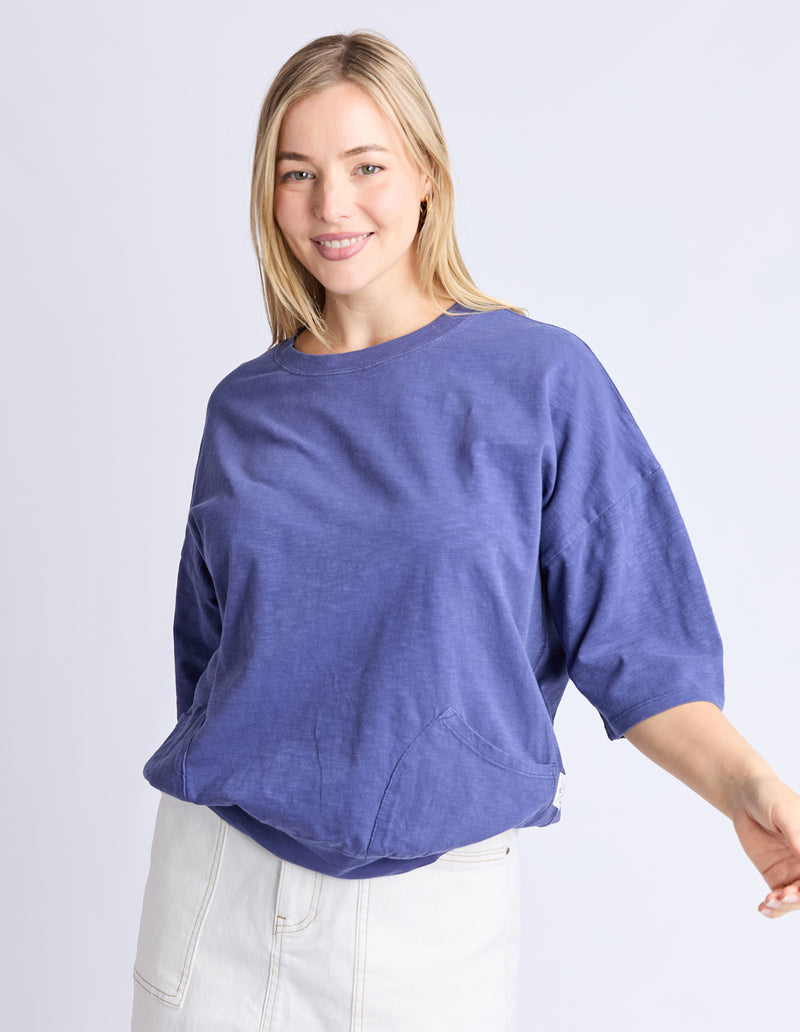 Elm Mazie Sweat Vintage Blue