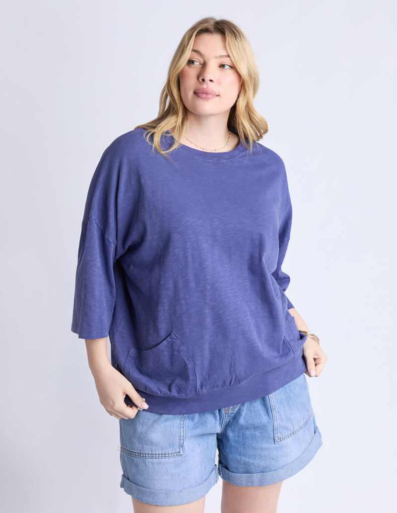 Elm Mazie Sweat Vintage Blue