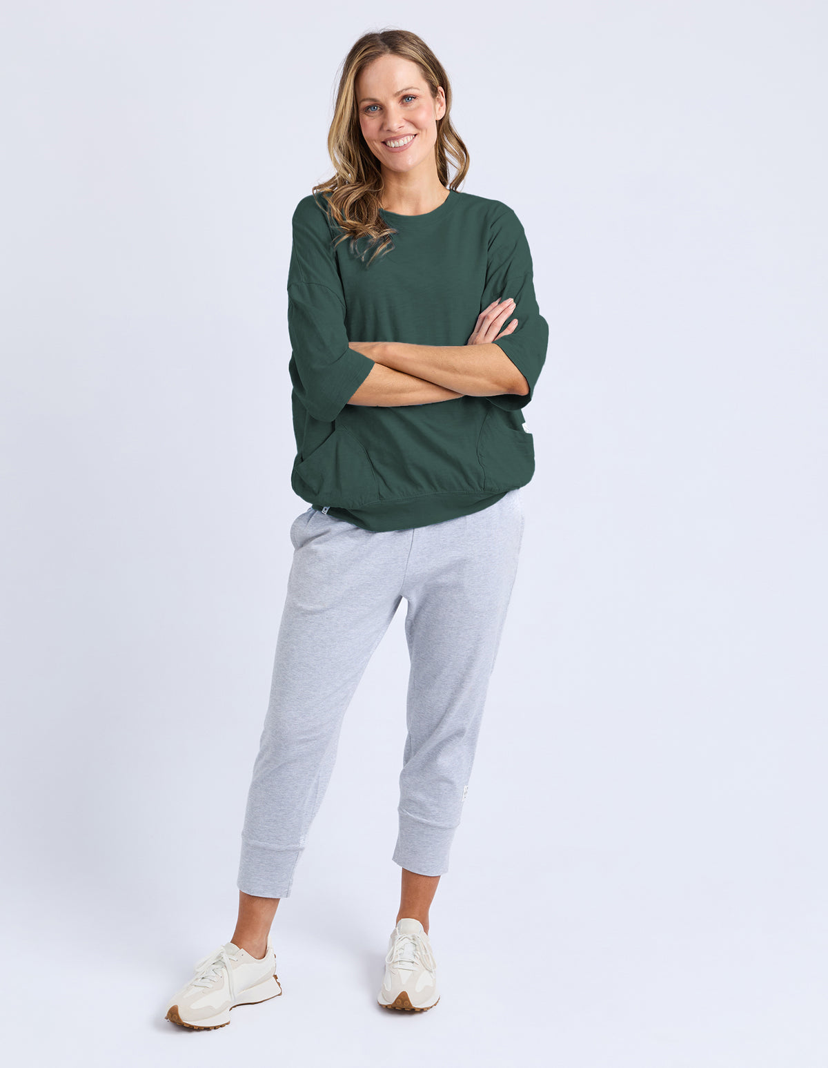 Elm Mazie Sweat Winter Green