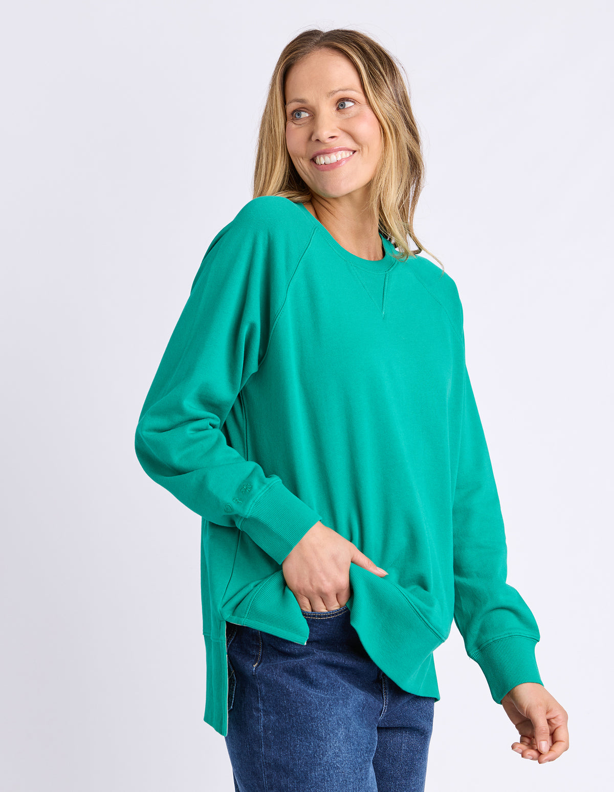 Elm Melbourne Crew Virdis Green