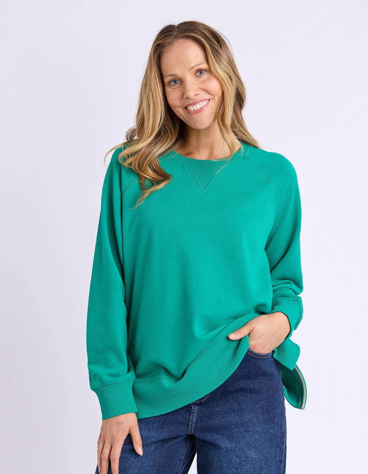 Elm Melbourne Crew Virdis Green