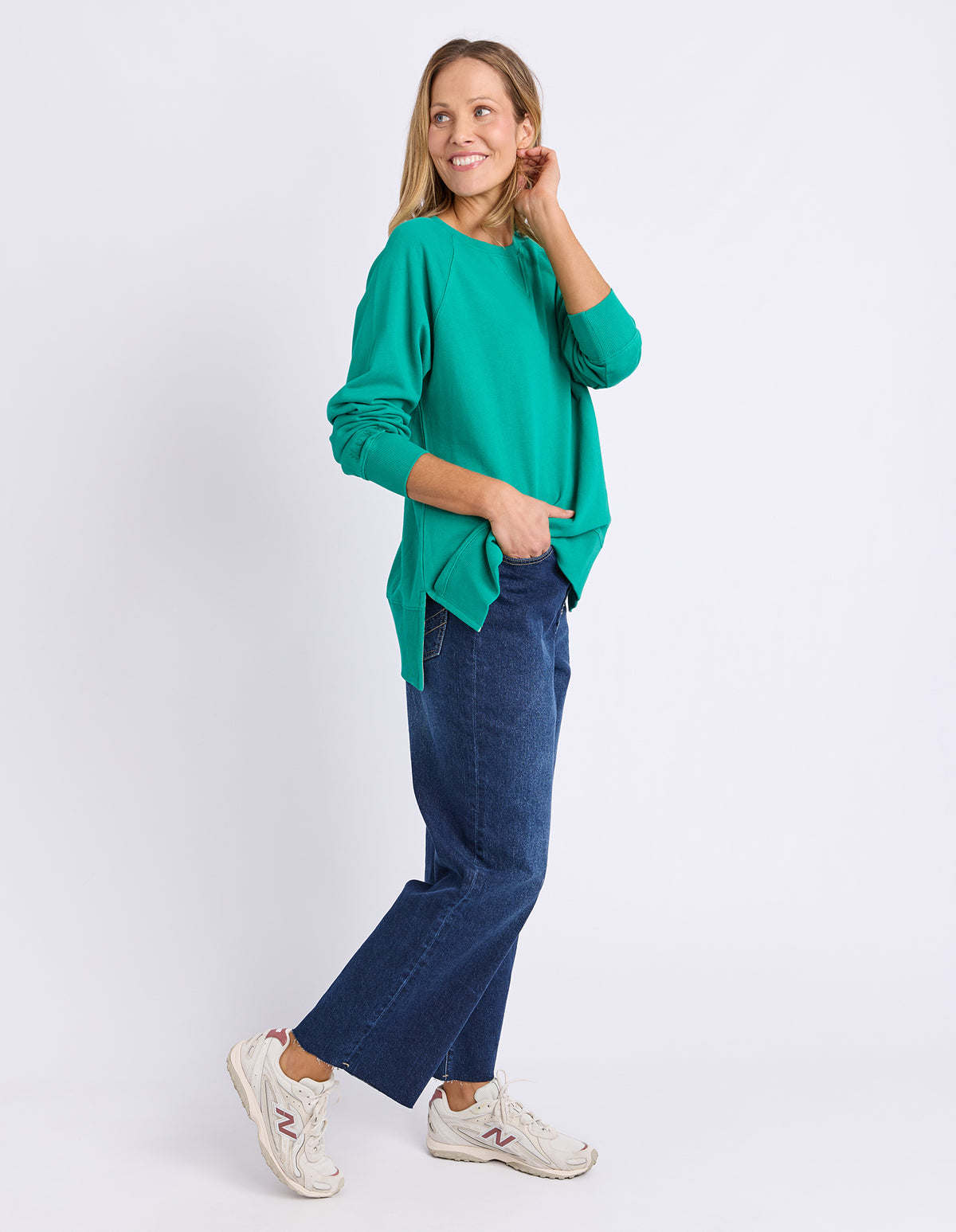 Elm Melbourne Crew Virdis Green