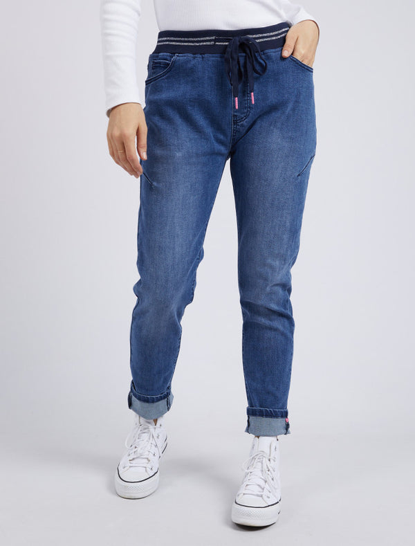 Elm Melody Denim Jogger Dusty Blue