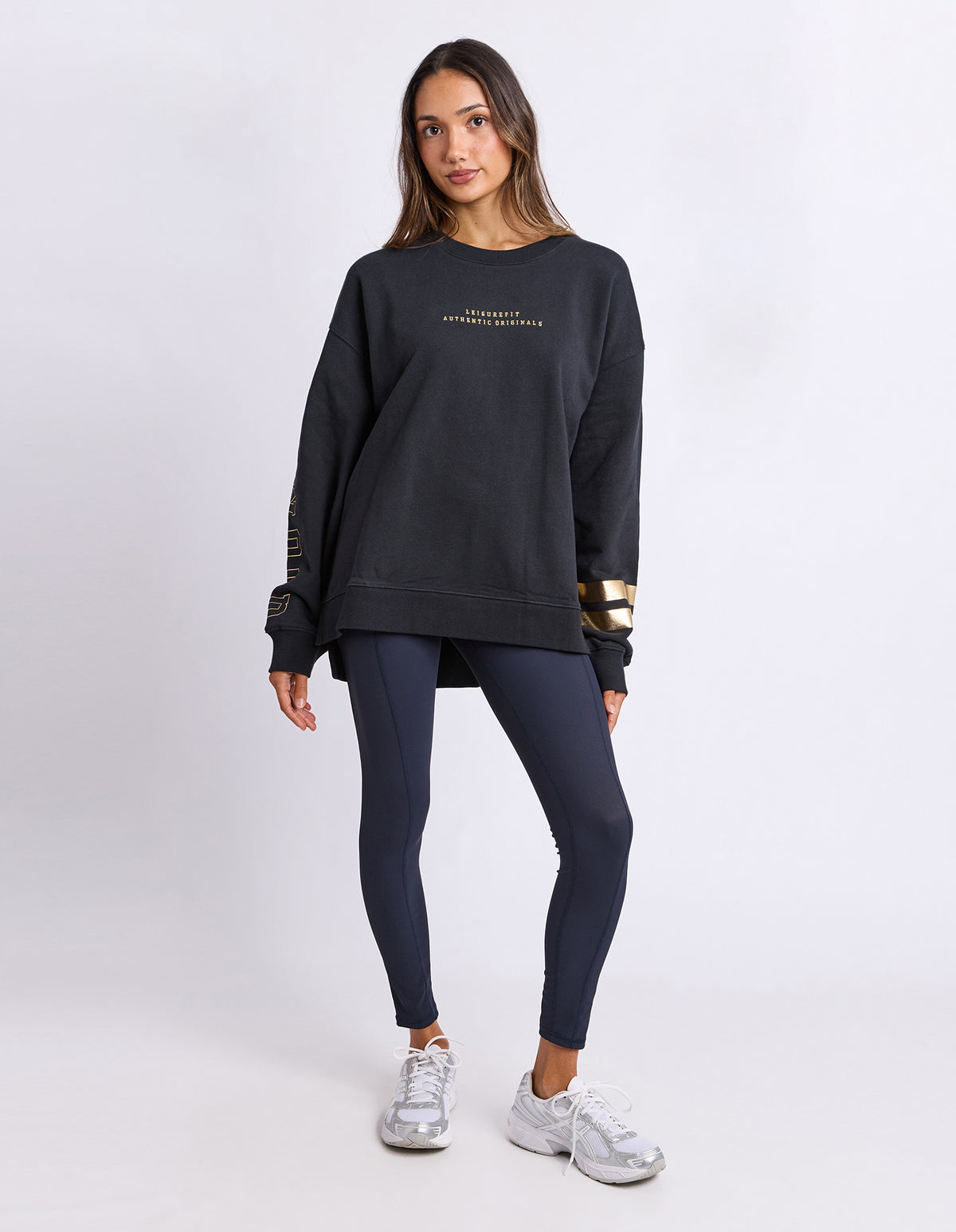 Foxwood Metallic Origin Crew Black